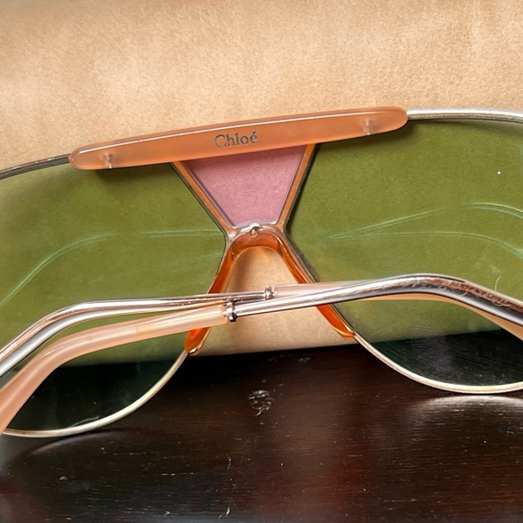 Chloe ́ Willis 64mm Navigator Sunglasses Rose/Peach - Picture 13 of 16